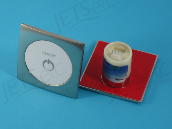 KEYPAD 1-TOUCH 2 1/4 IN SQUARE - BR. NICKEL